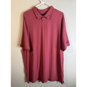 ADIDAS ClimaLite Moisture Wicking Polo Golf Shirt ~ Red Patch Preppy EUC Mens XL